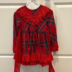 Girls vintage style Christmas holiday dress Pettigirl sz 8